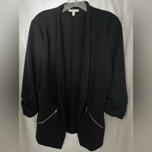 Maurices Elegant Black Jacket with Zip pocket, L